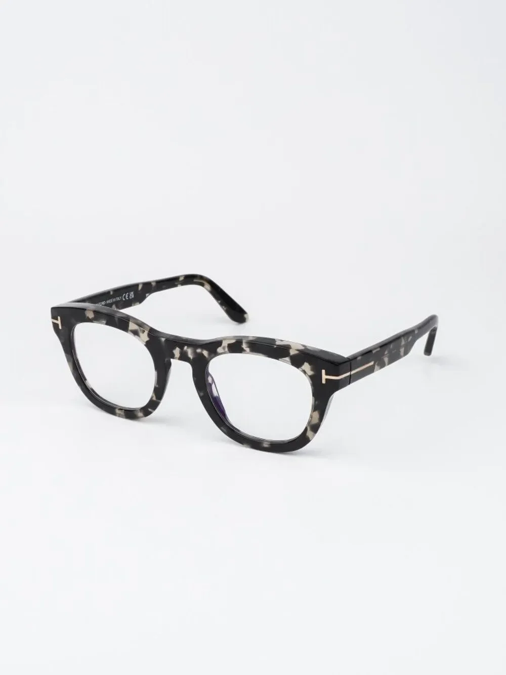 Tom Ford Women Eyeglasses Black Havana Square FT5873-B 005 NEW AUTHENTIC